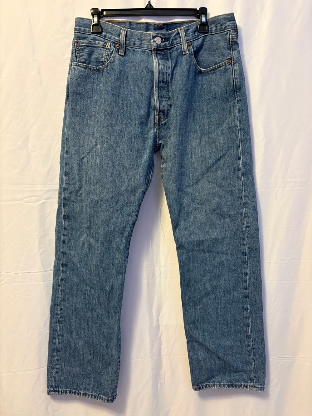 Levi's 501 Straight Jeans Blue Straight Leg Sz 34 x 30